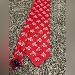 Mens Red Ohio State NCAA neck Tie